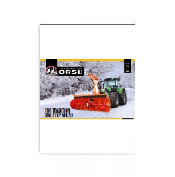 Каталог на снегоуборочное оборудование (eng) изготовителя ORSI